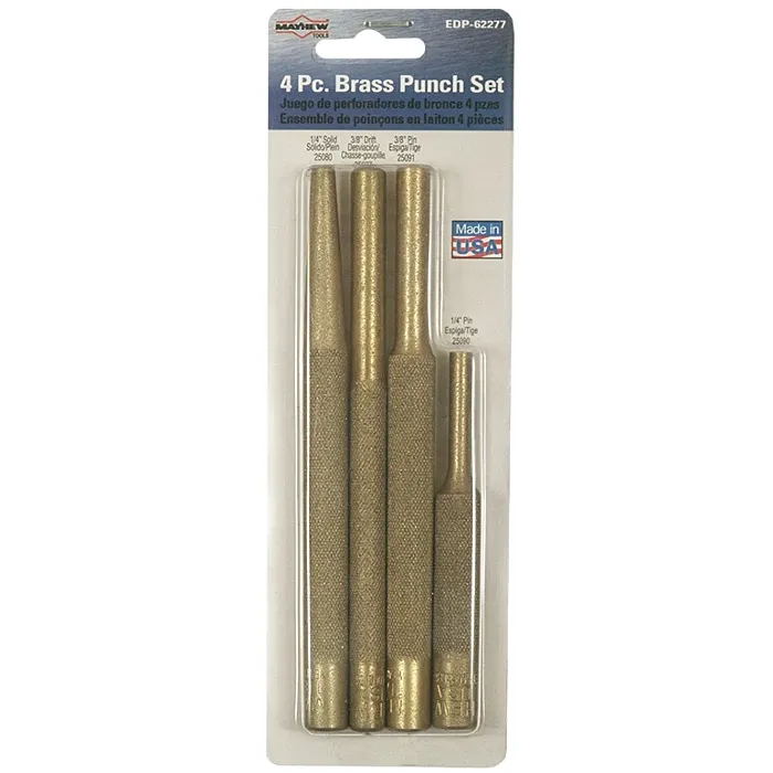 Mayhew Tools Brass Punch Mayhew 4pc Set