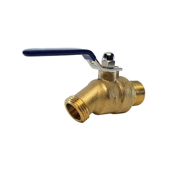 American Valve 3/4 in MNPT x Garden Hose Thread 200 CWP Ball Valve