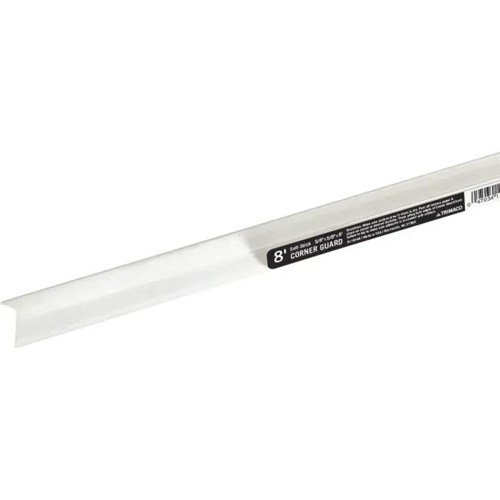Trimaco 5/8 In. x 8 Ft. Self-Adhesive Clear Corner Guard