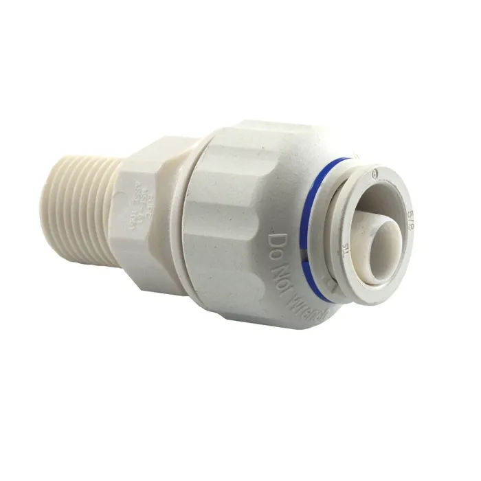 Jones Stephens 5/8" OD x 1/2" Twist to Lock Plastic Male Adapter