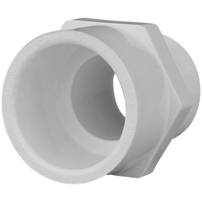 Charlotte Pipe 3/4 In. x 3/4 In. Schedule 40 Male PVC Adapter