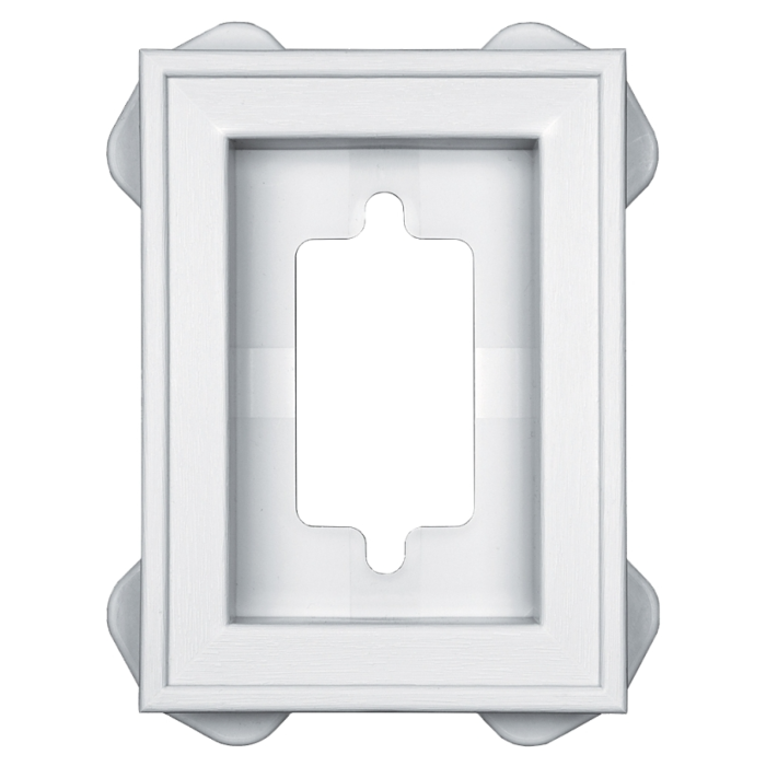Ply Gem Mounting Block, 6-5/16 in. L, 4-1/2 in. W (White)