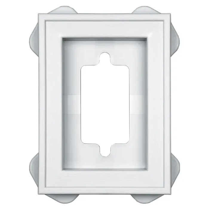 Ply Gem Mounting Block, 6-5/16 in. L, 4-1/2 in. W (White)