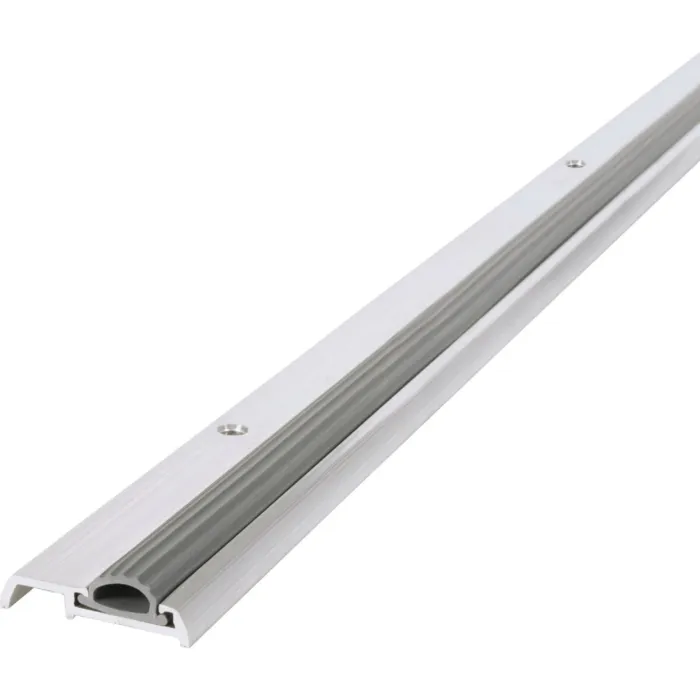 M-D Building Products 1-3/8 In. x 7/16 In. x 36 In. Silver Aluminum and Vinyl Mini Low-Profile Threshold