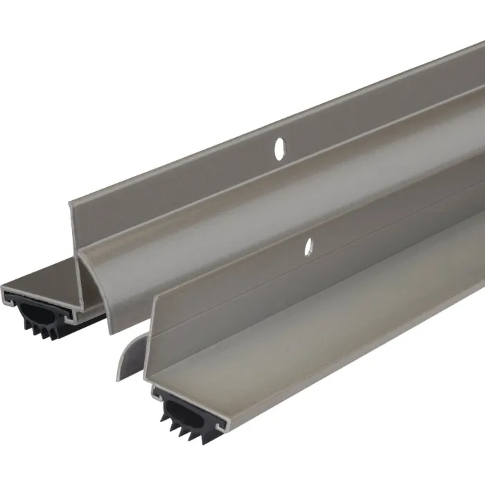 M-D Building Products 1.75 In. W. x 1.625 In. H. x 36 In. L. Aluminum Satin Nickel Door Bottom