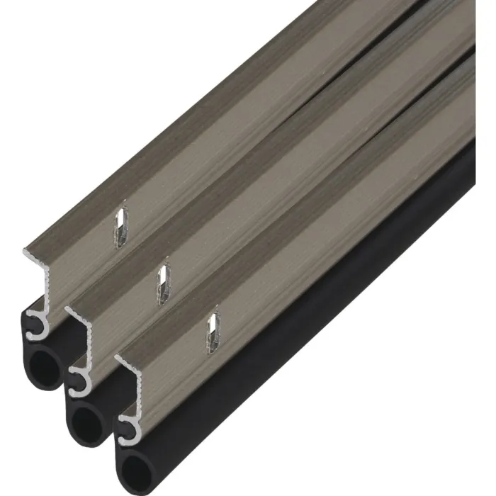 M-D Building Products Satin Nickel Aluminum and Vinyl Screw-on Top and Sides Door Seal Kit