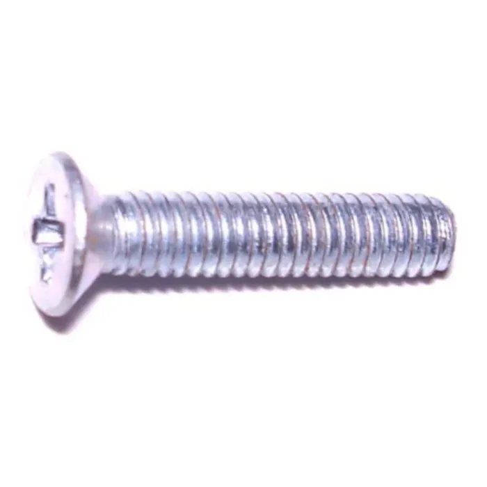 2.5 mm - 0.45 x 12 mm Machine Screw, Phillips Flat Head, Zinc 