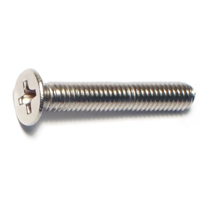 4 mm - 0.70 x 25 mm Machine Screw, Phillips Flat Head, Zinc 