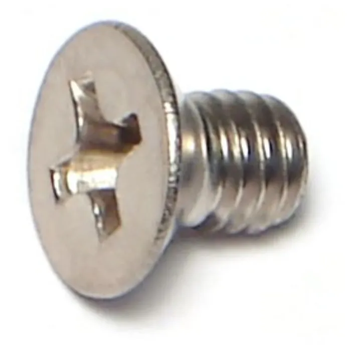 4 mm - 0.70 x 6 mm Machine Screw, Phillips Flat Head, Zinc 