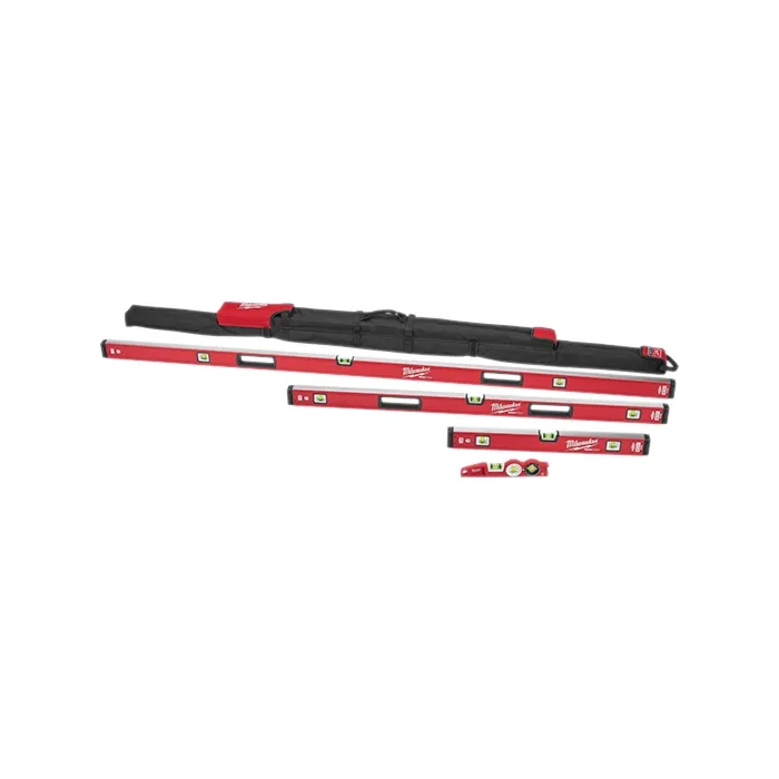 Milwaukee REDSTICK™ Magnetic Box Level Master Set 4 pk