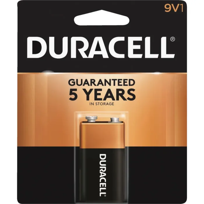 DuraCell CopperTop 9V Alkaline Battery