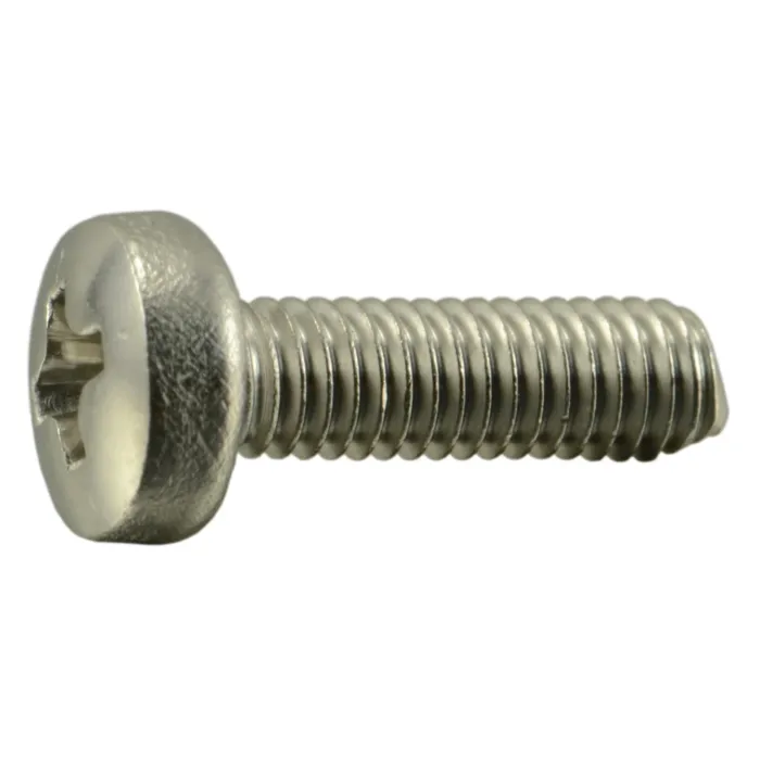 3 mm - 0.50 x 10 mm Machine Screw, Phillips Pan Head, Zinc 
