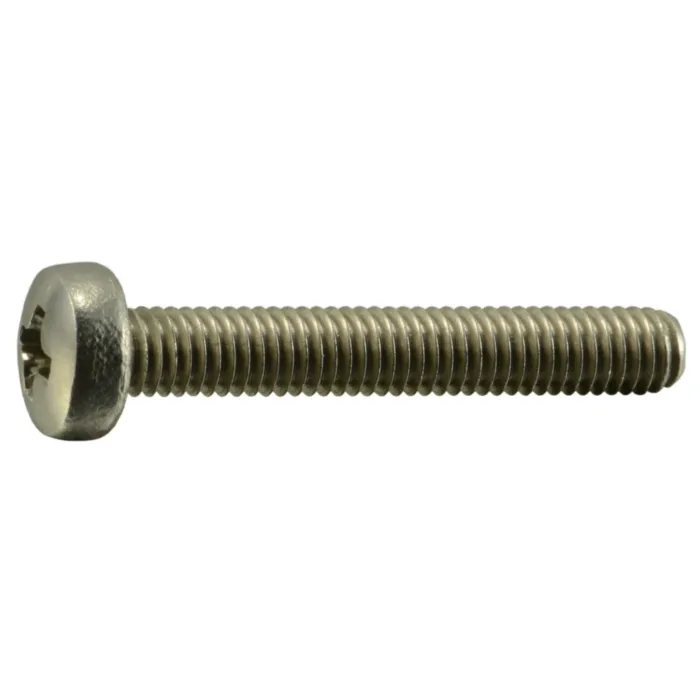 3 mm - 0.50 x 20 mm Machine Screw, Phillips Pan Head, Zinc 