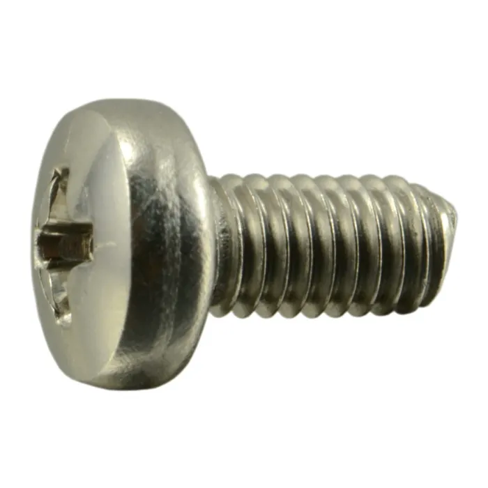 3 mm - 0.50 x 6 mm Machine Screw, Phillips Pan Head, Zinc 