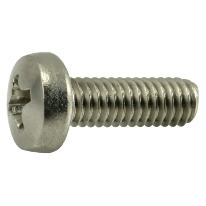 4 mm - 0.70 x 12 mm Machine Screw, Phillips Pan Head, Zinc 
