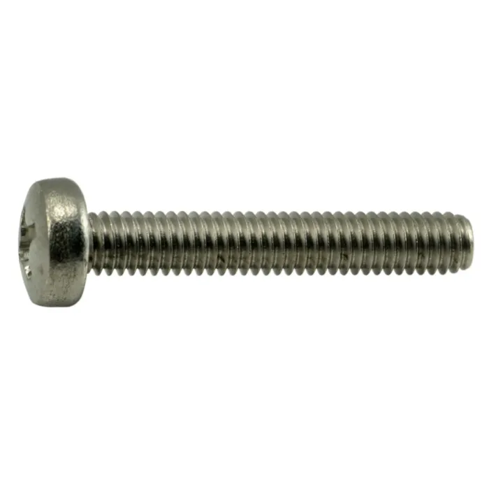 4 mm - 0.70 x 25 mm Machine Screw, Phillips Pan Head, Zinc 