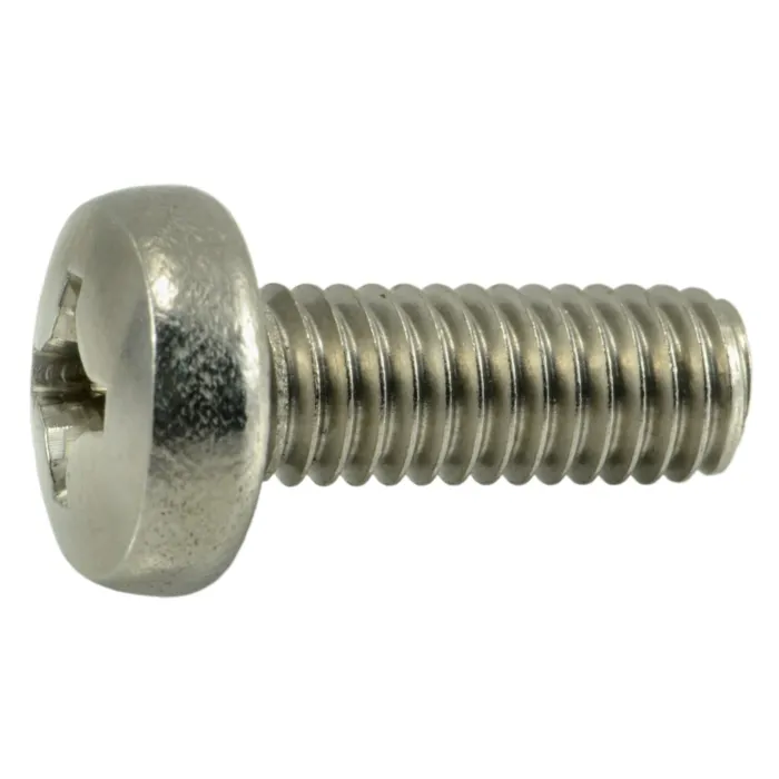 6 mm - 1.00 x 16 mm Machine Screw, Phillips Pan Head, Zinc 