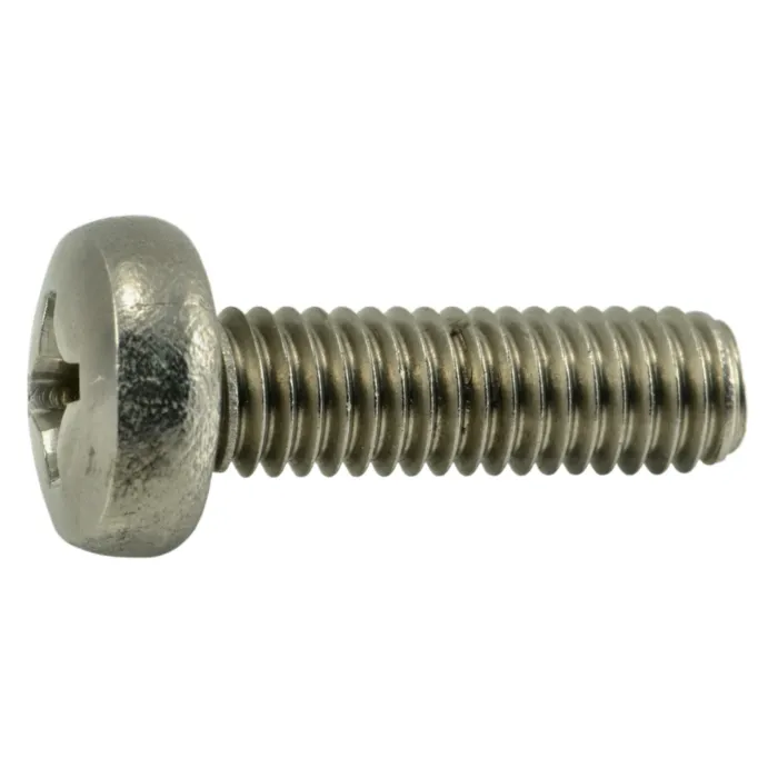 6 mm - 1.00 x 20 mm Machine Screw, Phillips Pan Head, Zinc 
