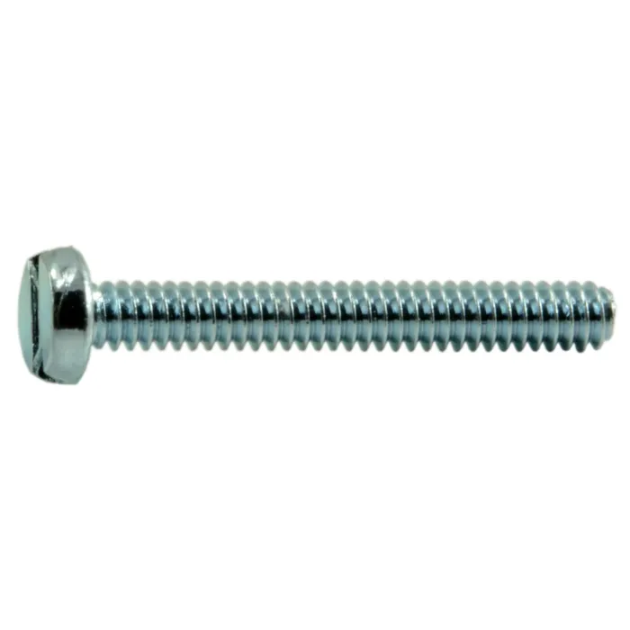 1.6mm - 0.35 x 12 mm Machine Screw, Phillips Round Head, Zinc 