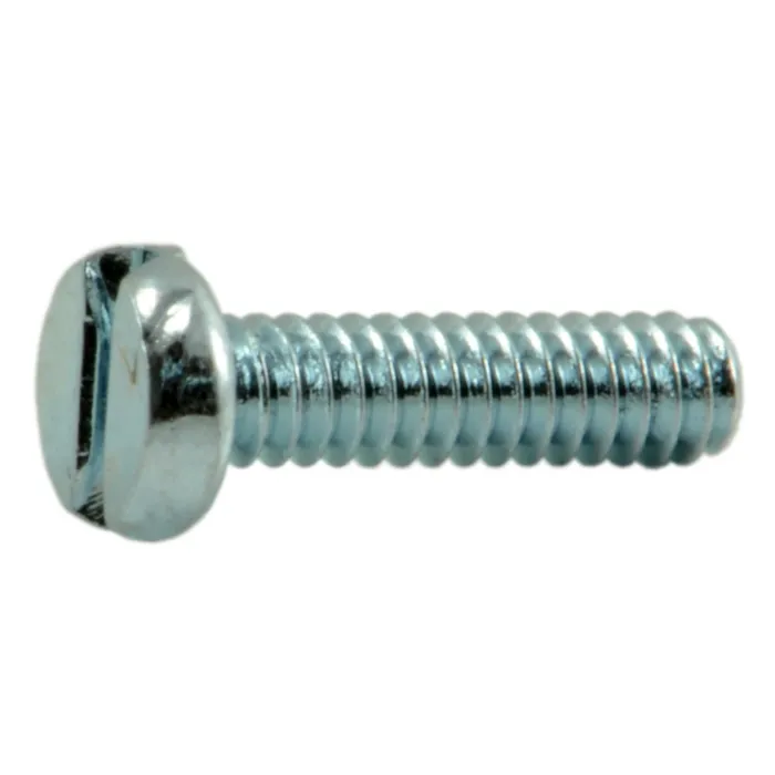 1.6mm - 0.35 x 6 mm Machine Screw, Phillips Round Head, Zinc 
