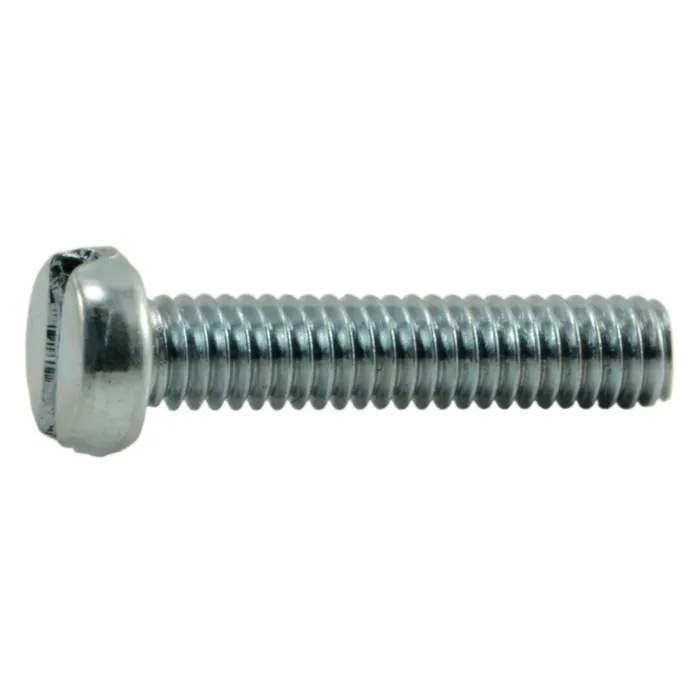 2.5 mm - 0.45 x 12 mm Machine Screw, Phillips Pan Head, Zinc 