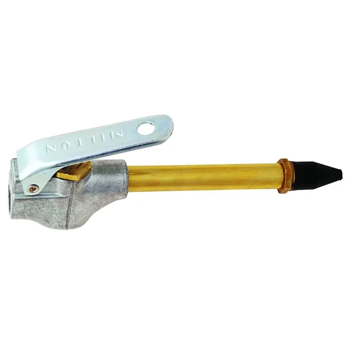 Milton Lever-Style Grip Industrial Air Blow Gun with Rubber Tip, 1/4" NPT, S-153
