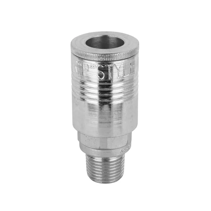 Milton 3/8 in MNPT Steel P-Style Hose Coupler