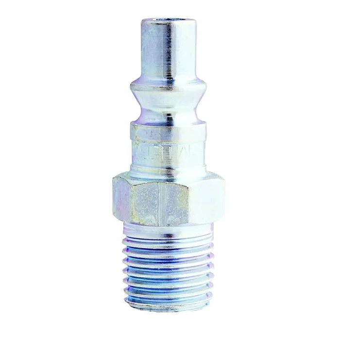 Milton Air Plug Steel A-Style Pneumatic Tool Fitting 1/4" NPT Male, S-777