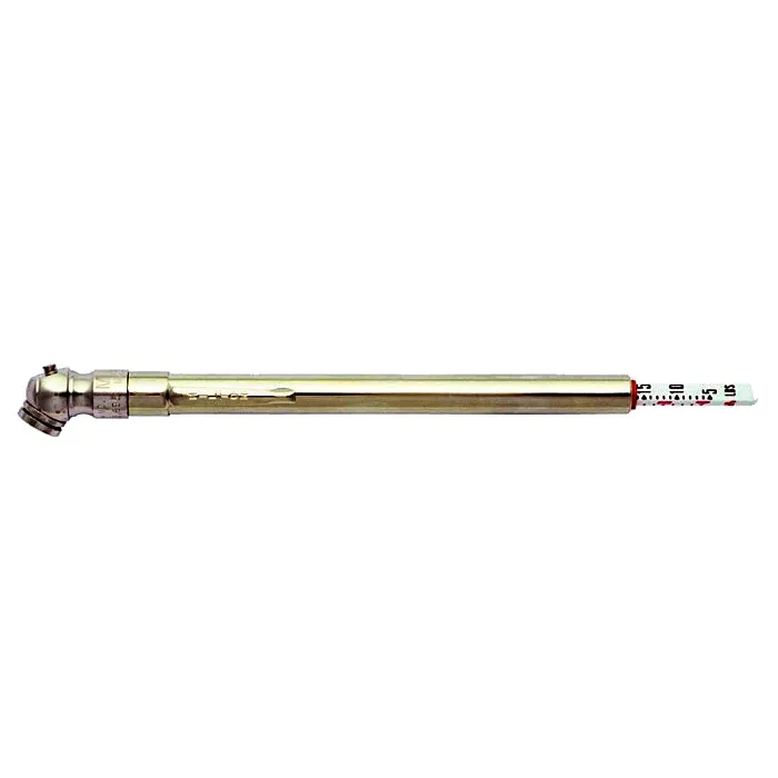 Milton Tire Pressure Gauge, Single Ball-Head Air Chuck, Nickel-plated Brass Pencil Tire Gauge, 5-50 PSI Cars/SUV