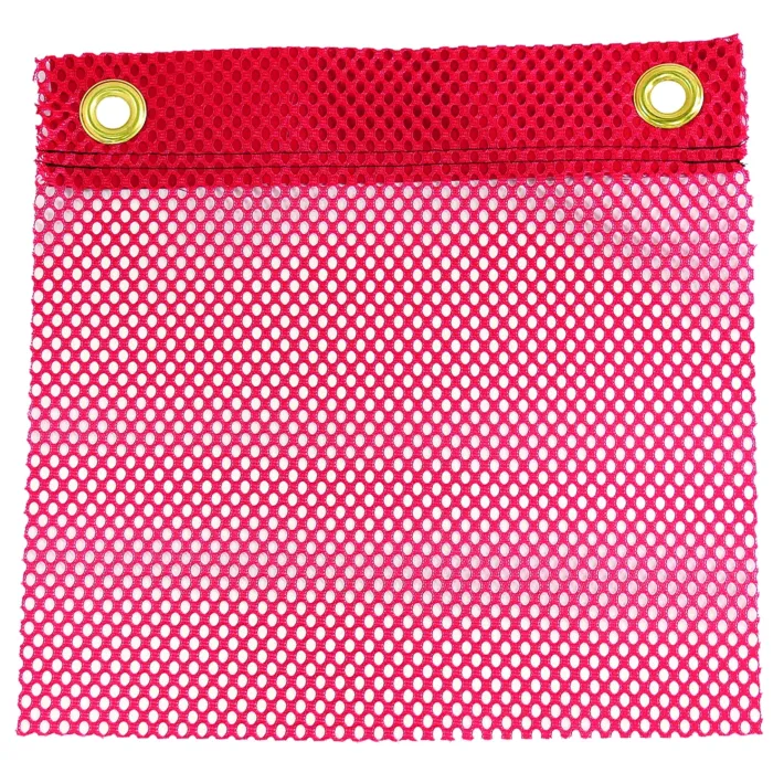 Maxxima® Square Red Polyester Safety Flag with Grommets