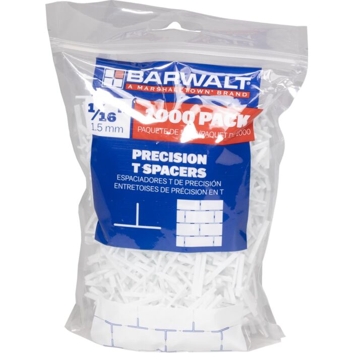 Marshalltown Precision Leave-In T-spacer 1/16" 1,000 pk