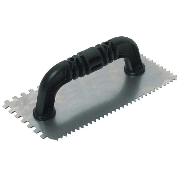 Marshalltown QLT 1/4 In. Square Notched & 1/4 In. V-Notched Trowel w/Black Handle
