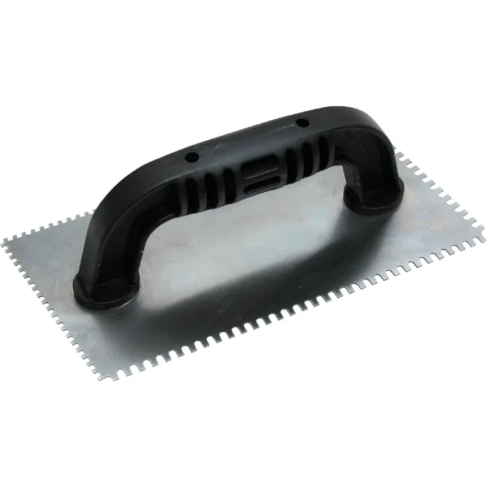 Marshalltown QLT 1/16 In. Square Notched & 1/16 In. U-Notched Trowel w/Black Handle