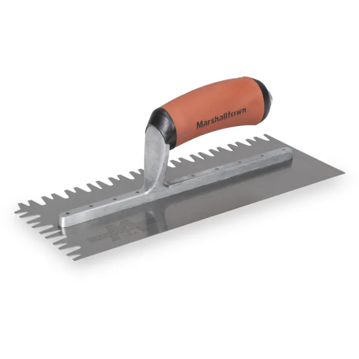 Marshalltown Sawtooth Notched Trowel 11 in. x 4-1/2 in. with DuroSoft® Handle