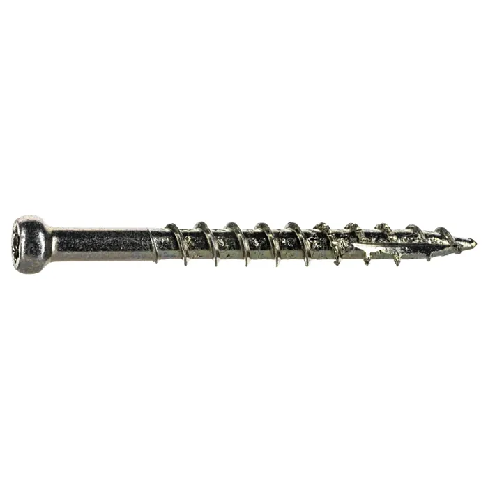#8 x 1-5/8" Star Drive, Trim Head Screw, Yellow Zinc (Bulk Box 1 lb)