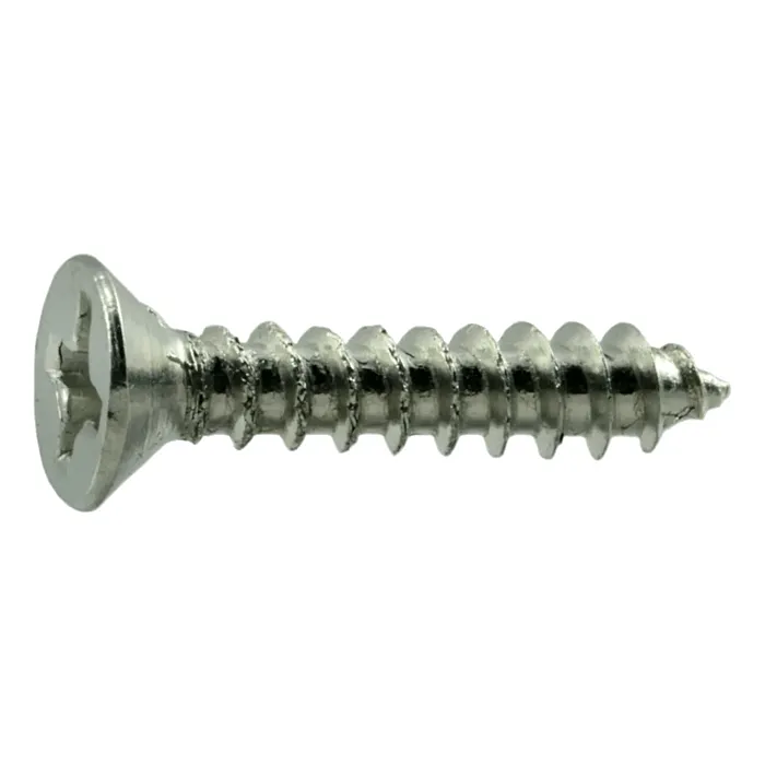 #6 x 3/4" Phillips Flat Head, Wood Screw, Zinc (Bulk Box 1 lb)