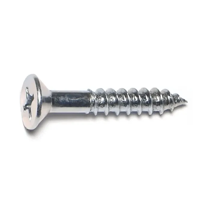 #14 x 1-1/2" Phillips Flat Head, Wood Screw, Zinc (Bulk Box 1 lb)