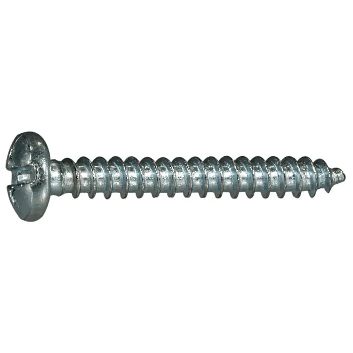 #6 x 1" Combo Pan Head, Sheet Metal Screw, Zinc (Bulk Box 1 lb)