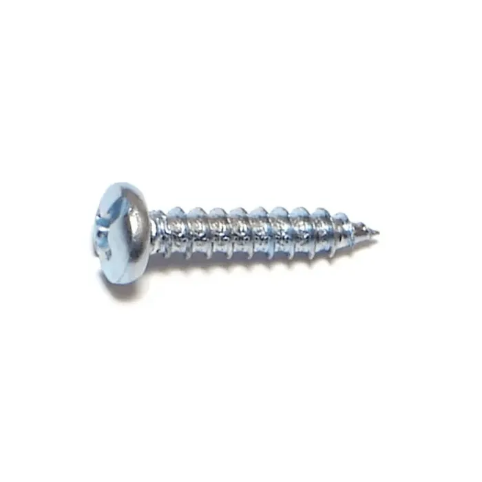 #7 x 3/4" Combo Pan Head, Sheet Metal Screw, Zinc (Bulk Box 1 lb)