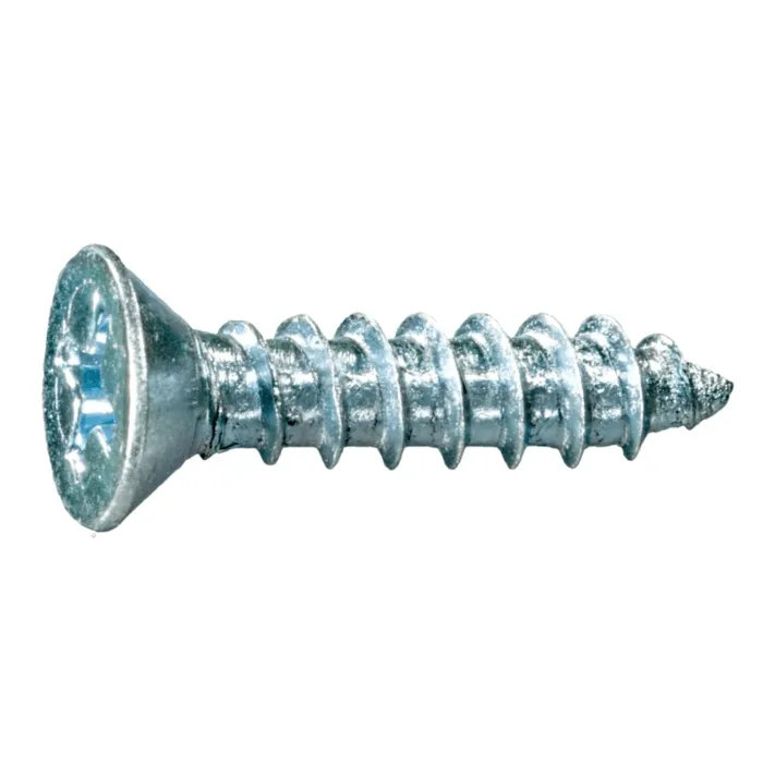 #8 x 3/4" Phillips Flat Head, Sheet Metal Screw, Zinc (Bulk Box 1 lb)