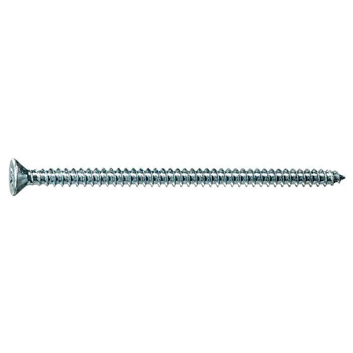 #8 x 3" Phillips Flat Head, Sheet Metal Screw, Zinc (Bulk Box 1 lb)