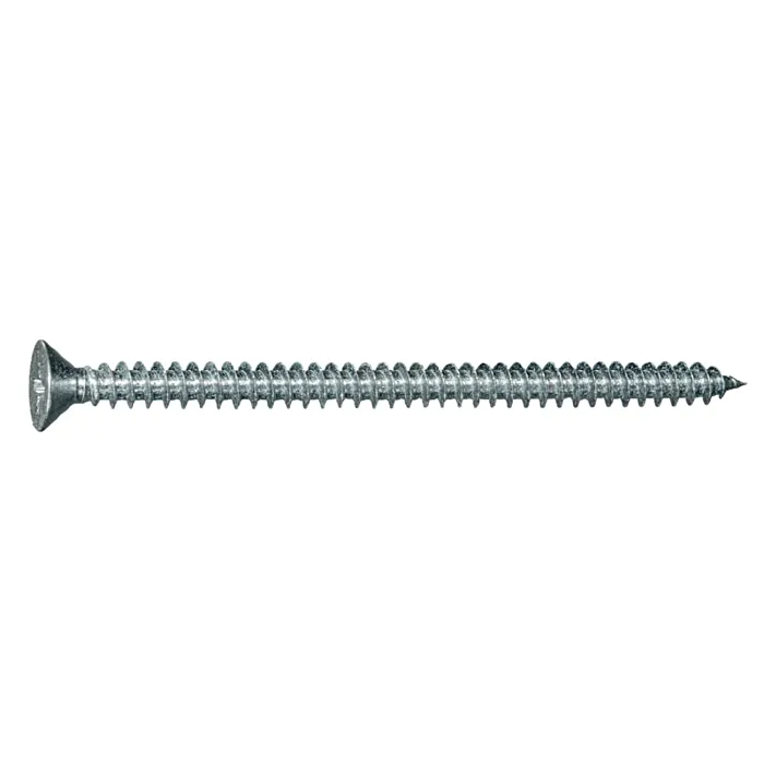#10 x 3" Phillips Flat Head, Sheet Metal Screw, Zinc (Bulk Box 1 lb)