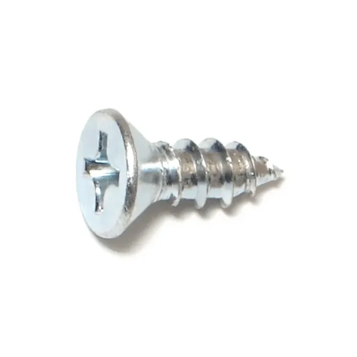 #14 x 3/4" Phillips Flat Head, Sheet Metal Screw, Zinc (Bulk Box 1 lb)