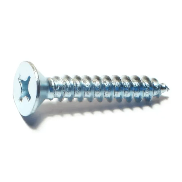 #14 x 1-1/2" Phillips Flat Head, Sheet Metal Screw, Zinc (Bulk Box 1 lb)