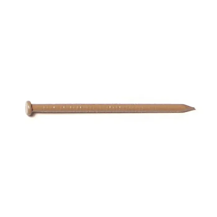 1-5/8" Oak Brown Painted Steel Panel Flat Head Nails