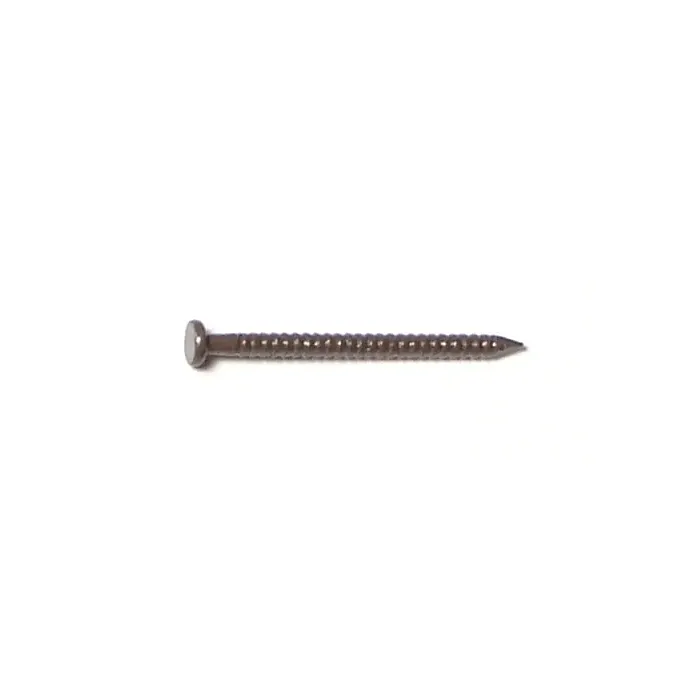 1" Walnut Brown Painted Steel Panel Flat Head Nails