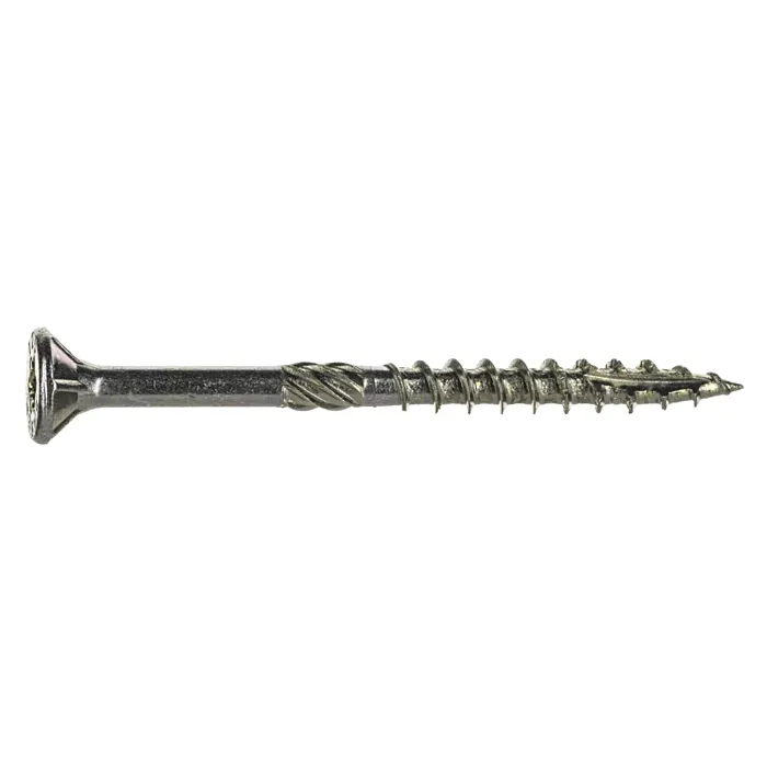 #9 x 2-1/4" Star Flat Head, Wood Screw, Yellow Zinc (Bulk Box 1 lb)