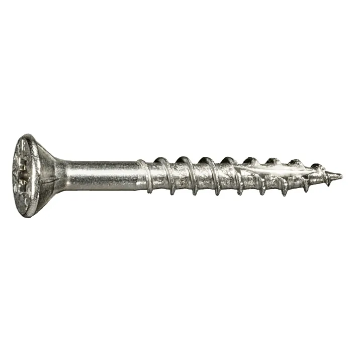 #9 x 1-1/2" Star Flat Head, Wood Screw, Stainless Steel (Bulk Box 1 lb)