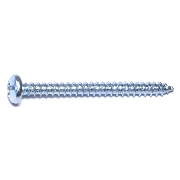 #12 x 2-1/2" Combo Pan Head, Sheet Metal Screw, Zinc (Bulk Box 1 lb)