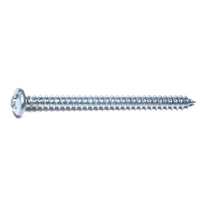 #12 x 3" Combo Pan Head, Sheet Metal Screw, Zinc (Bulk Box 1 lb)
